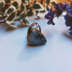 Chunky Vintage Stone Ring - Size 8